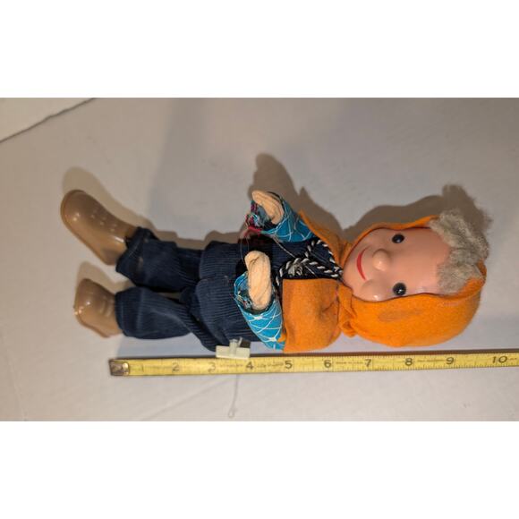 Vintage 10" Wind Up Sandman Doll W. Germany Works Rare - Picture 2 of 7